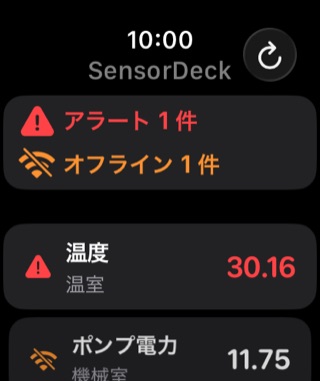 SensorDeck Apple Watch パトロール