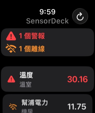 SensorDeck Apple Watch 巡查清單